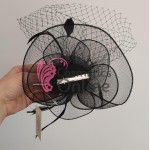 Voaleta pentru decor par cu clema de prindere VTL002BB Neagra Voaleta pentru decor par cu clema de prindere VTL002BB Neagra